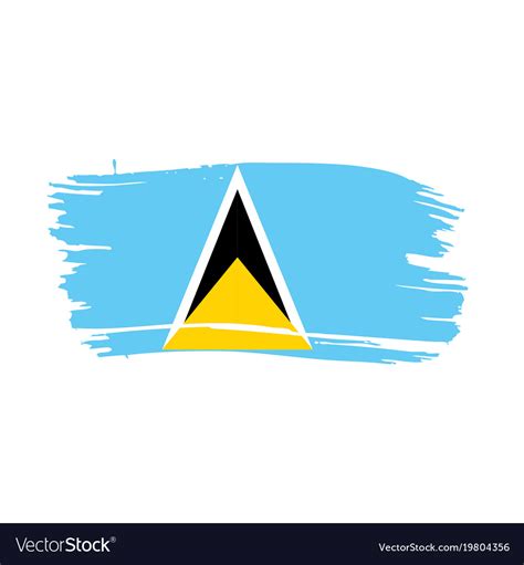 Saint lucia flag Royalty Free Vector Image - VectorStock