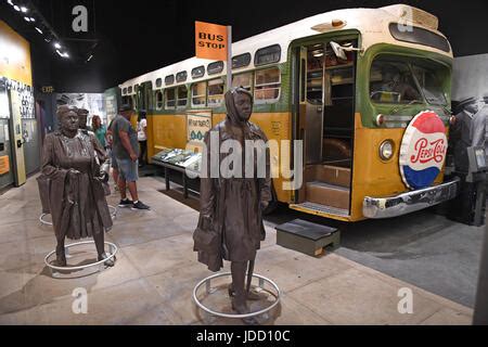 Rosa Parks Bus Boycott Exhibit, National Civil Rights Museum Stock ...