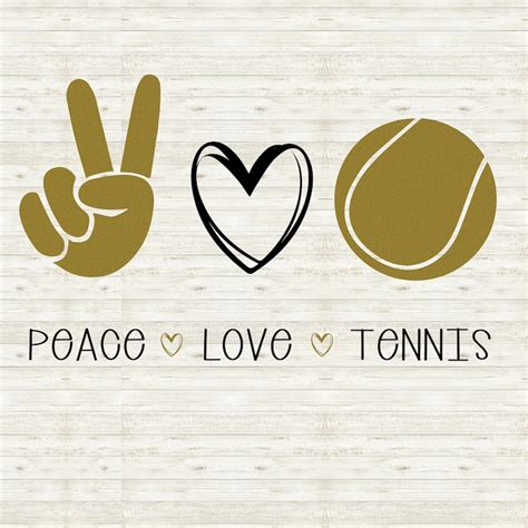 Peace Love Tennis / Love Tennis SVG / Tennis Cutter File / - Etsy