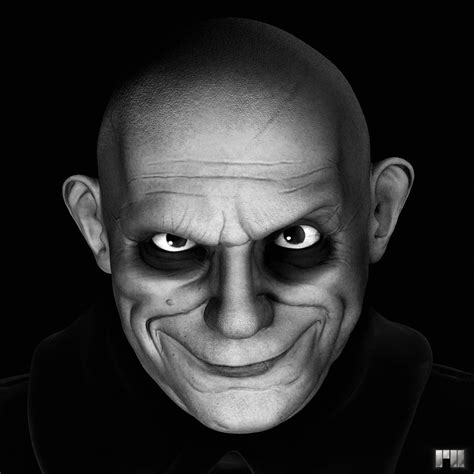 Premium Quality Uncle Fester Halloween Costume Mask, Addams Family Mask ...