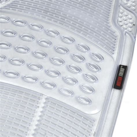 Clear 3 PC Rubber Floor Mats for Car SUV Zero-Odor Motor Trend Heavy ...