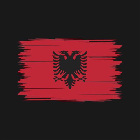 Albania Flag Brush. National Flag 9436103 Vector Art at Vecteezy