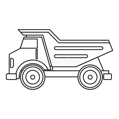 Dump Truck Outline Clip Art