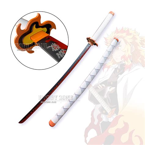 Demon Slayer Kimetsu no Yaiba Kyojuro Rengoku Nichirin Sword Standard ...