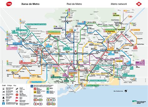 Barcelona metro map - Bcn metro map (Catalonia Spain)