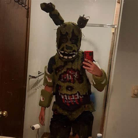 My work-in-progress Springtrap costume : r/fivenightsatfreddys