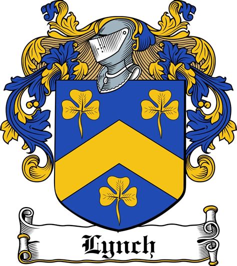 Lynch Family Crest / Irish Coat of Arms Image Download - Tradebit