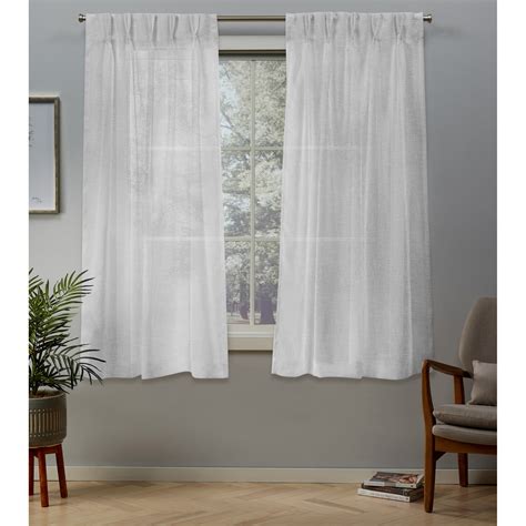 Exclusive Home Belgian Pinch Pleat Curtain Panel Pair - Walmart.com