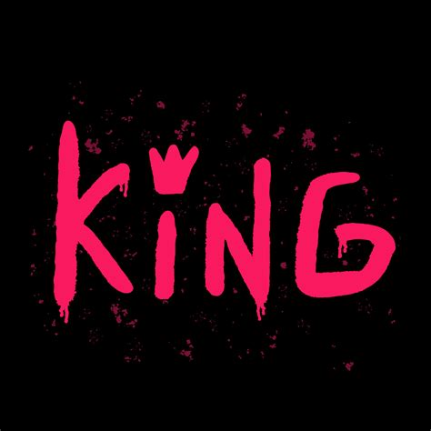 King, word in graffiti style. Illustration for printing, backgrounds ...