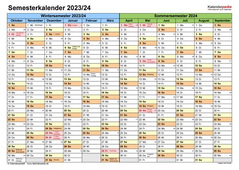 Sommersemester 2024 Kalender - Gipsy Kaitlin