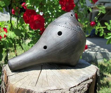 Clay Ocarina Instrument Bird Whistle Ceramic Ocarina Music - Etsy