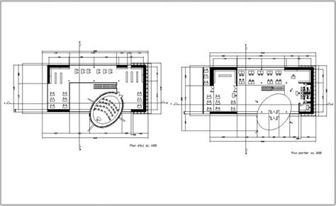 Floor plan of university library area dwg file | Library floor plan ...