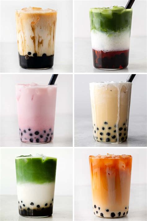 Boba Tea Flavors In Chinese Bubble Milk Tea Bubble Tea Bubble Tea Boba ...