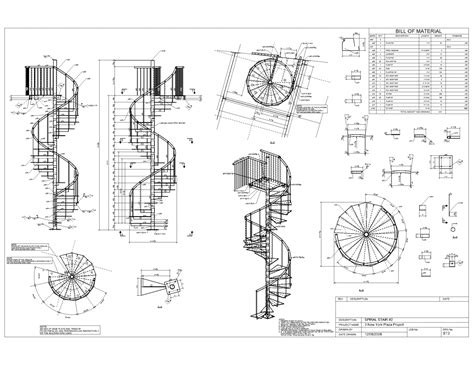 Advanced Detailing Corp. - steel Stairs shop drawings | Spiral ...