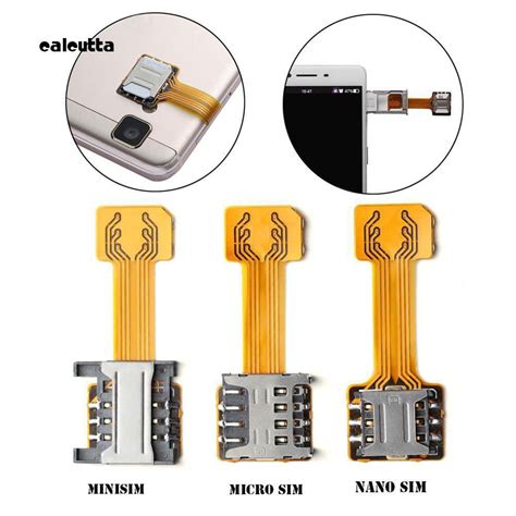 CAL_TF Hybrid Sim Slot Dual SIM Card Adapter Micro SD Extender for ...