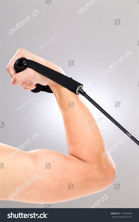 Biceps Using Resistance Band Stock Photo 193306490 | Shutterstock