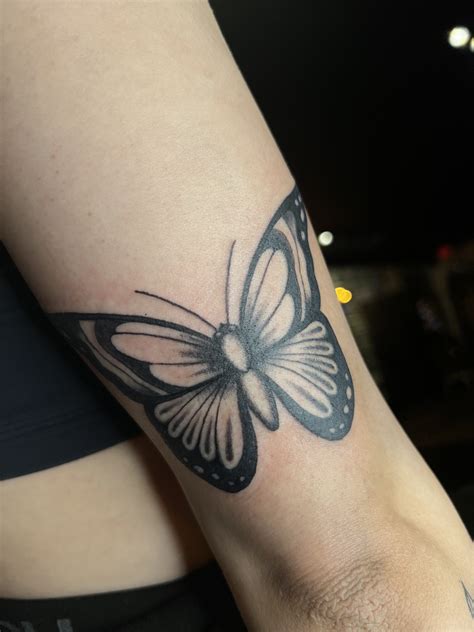 Black & Grey Butterfly | Under the Needle