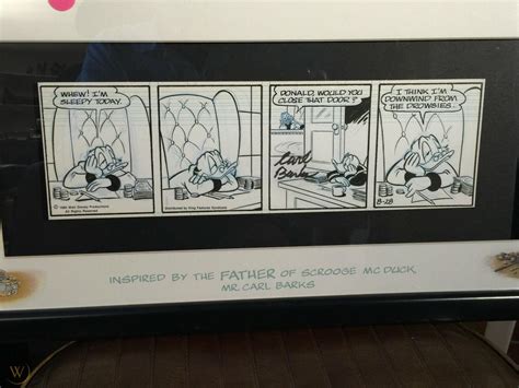 Original SCROOGE McDUCK Comic Strip Art Signed by Carl Barks | #3916262399