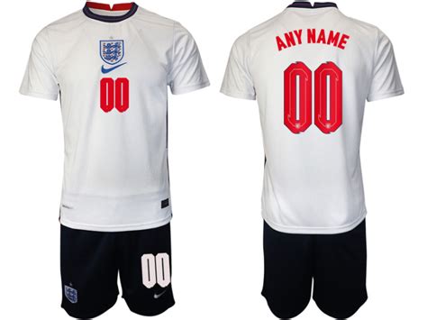 Customized England National Soccer Team #00 White Home Jersey