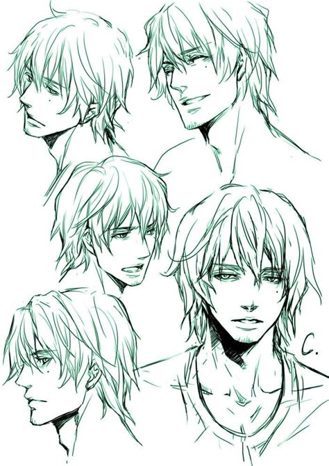 Drawing Hairstyles For Your Characters | Manga hair, Guy drawing, Male ...