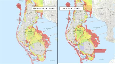 New hurricane evacuation zones released in Pinellas County