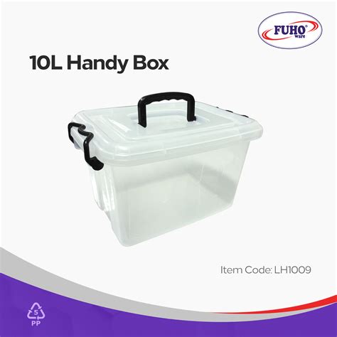 FUHO Plastic Handy Box, #LH1009 (10L). 1 pc. Storage Container with ...