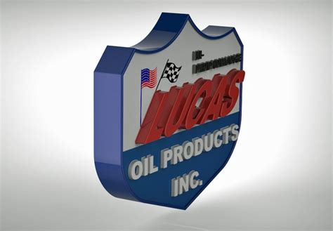 the logo for lucas oil products inc is shown in this 3d rendering image,