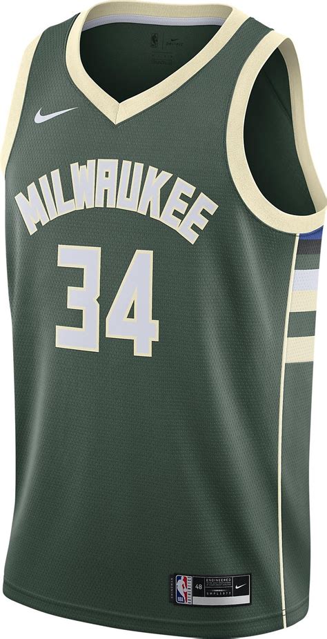 NIKE Giannis Antetokounmpo Bucks Icon Edition 2020 NBA Swingman Jersey ...