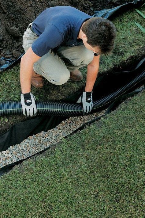 How to Install a French Drain in your yard w/ Step by Step and pictures ...