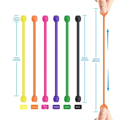 Magnetic Cable Ties Silicone 9 Inch Reusable Magnetic Twist Ties for ...