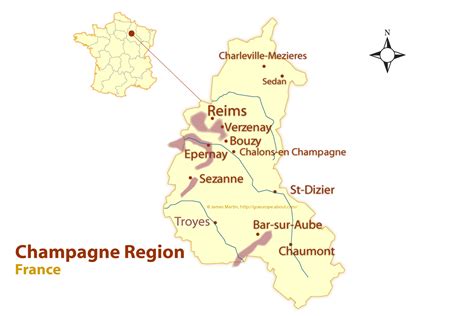 champagne karta Champagne map region france wine regions travel cities ...