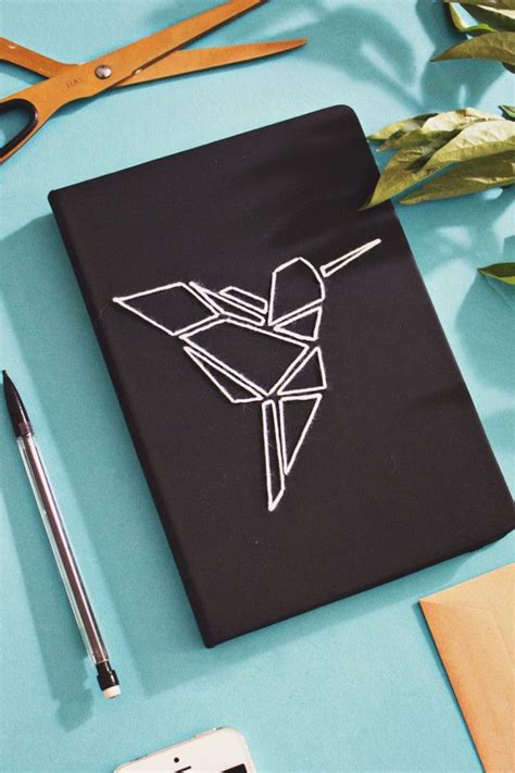 Abstract Embroidered Notebook Cover