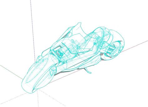 Sci-Fi Motorcycle 3D Model by AlphaGroup