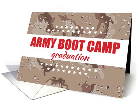 Army Boot Camp Graduation Congratulations with Stars card (1511130)