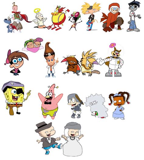 Nicktoons in Halloween costumes by Mojo1985 on DeviantArt