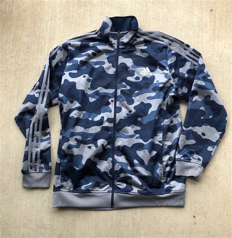 Adidas Men's Adidas Camo Track Jacket 3-stripe M | Grailed