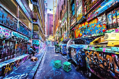 Street Art Print, Graffiti Wall Art, Melbourne Photography, Hosier Lane ...