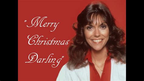 "Merry Christmas Darling" (Lyrics) 💖 CARPENTERS 💖 Karen ♫ Richard - YouTube