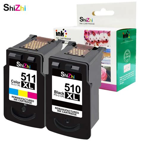 SHIZHI Ink cartridge Compatible For PG 510XL CL 511xl For Canon PIXMA ...