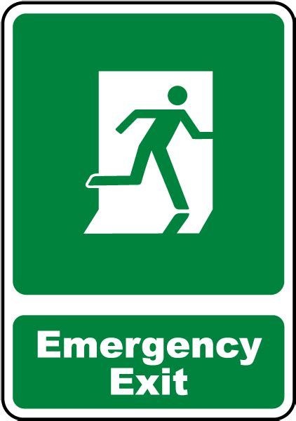 Emergency Exit Sign - Claim Your 10% Discount