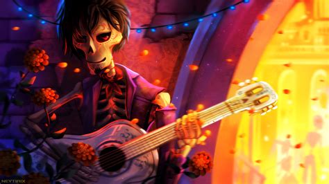 Coco Skeleton Guitarist HD Wallpaper by Neytirix