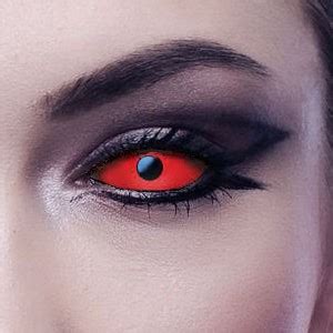 Red Full Eye Sclera Contact Lenses Spooky Eyes