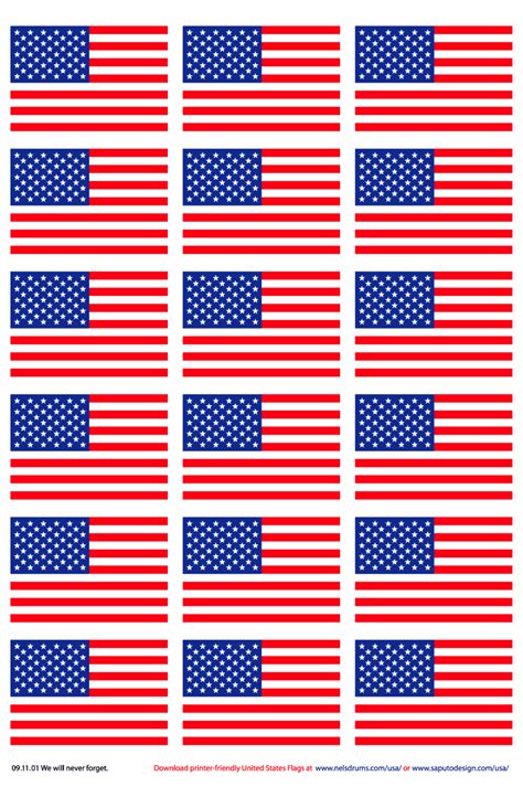 Printable Mini Flags