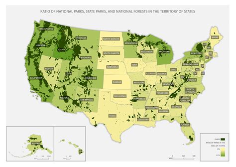 Map Of Us With National Parks | US States Map