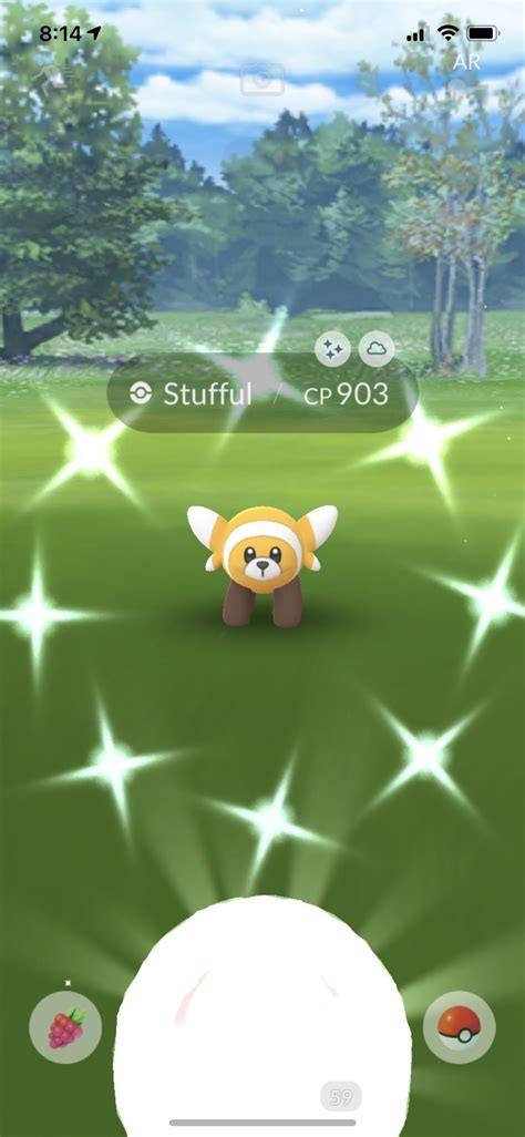 Lifting&Zombies on Twitter: "First look at Shiny Stufful in Pokemon GO ...