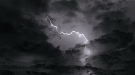 Dark Clouds Lightning Background