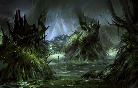 Swamps & Marshes: Digital Environment Art Gallery