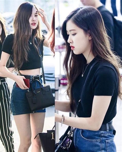 Rosie Clothes, Blackpink Fashion, Fashion Outfits, Bp Rosé, Airport ...