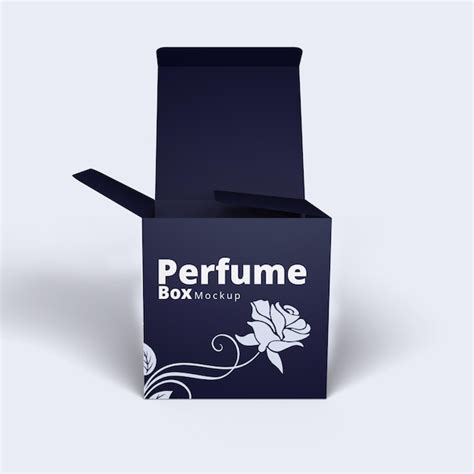 Premium PSD | Perfume box mockup