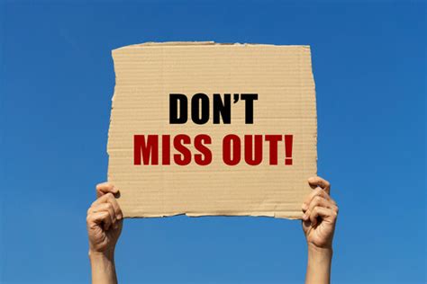 "Don't Miss Out" Images – Browse 278 Stock Photos, Vectors, and Video ...